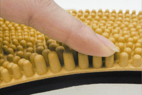 Nodules on footbed close view