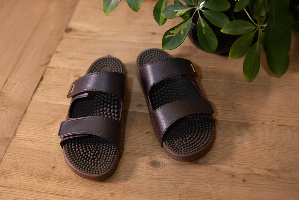 Shizuka Reflexology Sandals Dark Brown
