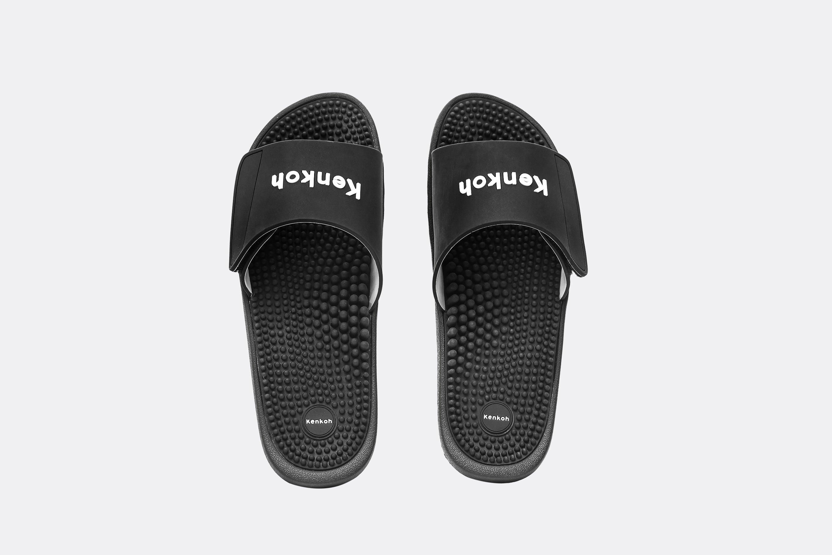 Kaiyo black sliders - front view