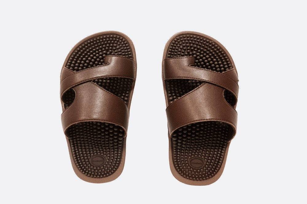 Zori brown- toe wrap