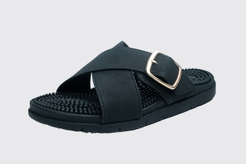 Kawaii Acupressure Sandals - Black