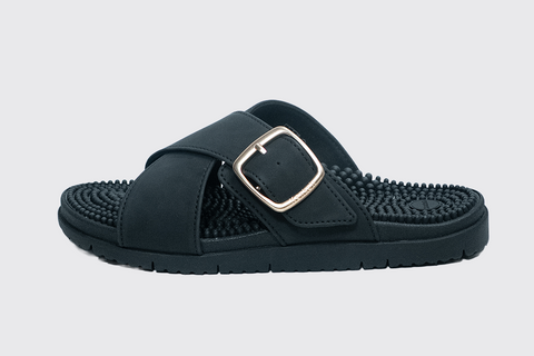 Kawaii Acupressure Sandals - Black