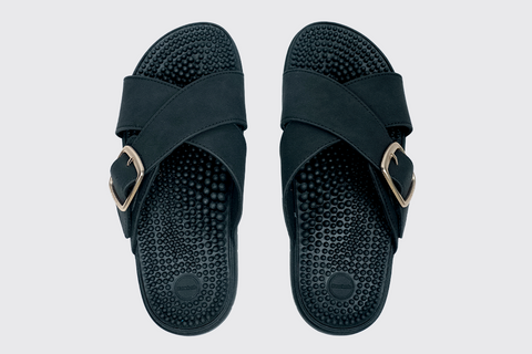 Kawaii Acupressure Sandals - Black