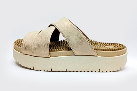 Kirei Metallic Reflexology Sandals