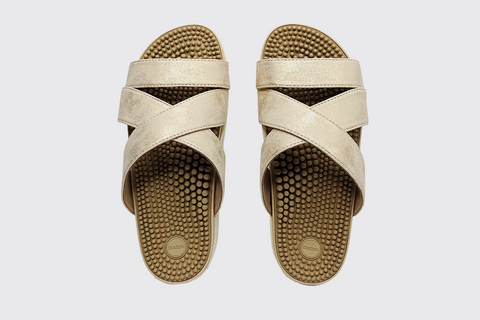 Kirei Metallic Reflexology Sandals